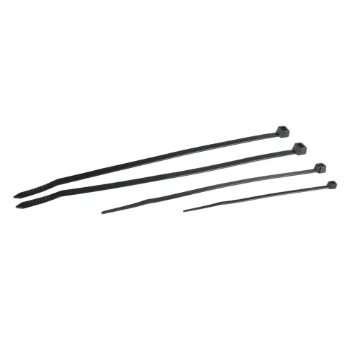 160mm Black Cable Ties (43mm Max Bundle) - 1.3mm Thick x 2.5mm Wide | 100pk