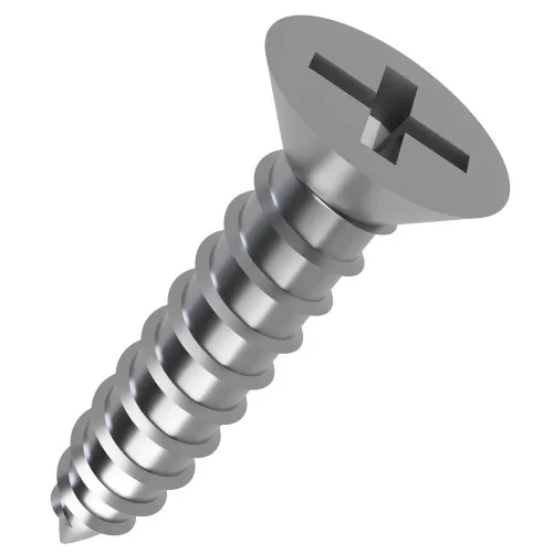 6.3mm x 25mm Phillips Countersunk AB Self Tapping Screw (DIN 7982CH) | A2 Stainless Steel