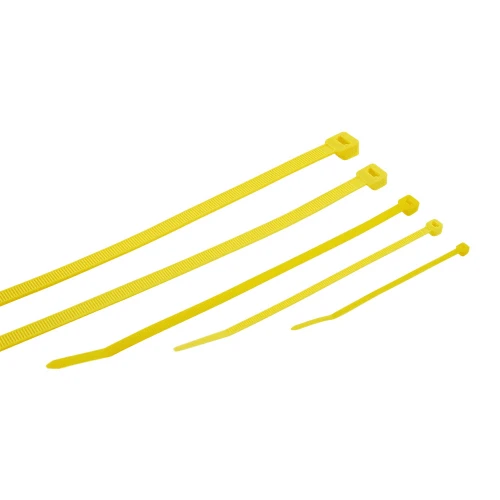 Yellow Plastic Cable Ties for Cable Management