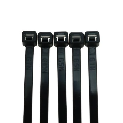 370mm Black Cable Ties (105mm Max Bundle) - 1.5mm Thick x 4.8mm Wide | 100pk