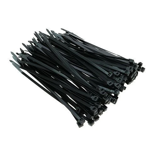 370mm Black Cable Ties (105mm Max Bundle) - 1.5mm Thick x 4.8mm Wide | 100pk