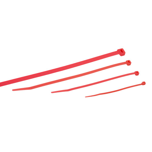 Fluorescent Pink Plastic Cable Ties for Cable Management