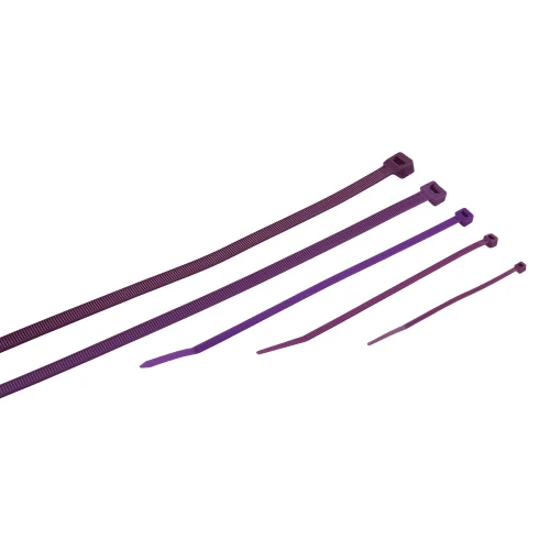 370mm Purple Cable Ties (105mm Max Bundle) - 1.5mm Thick x 4.8mm Wide | 100pk