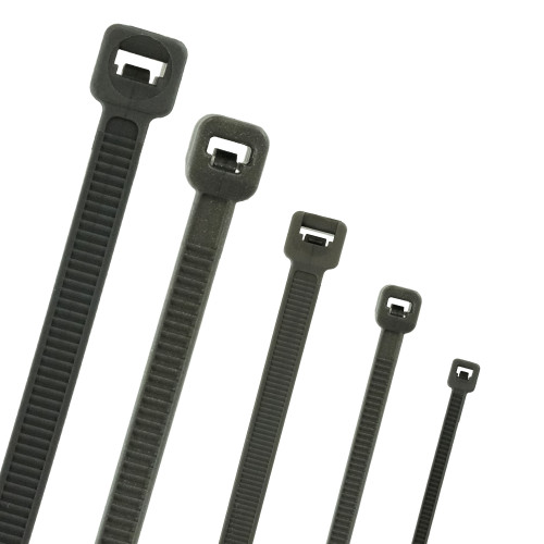 370mm Silver Cable Ties (105mm Max Bundle) - 1.5mm Thick x 4.8mm Wide | 100pk