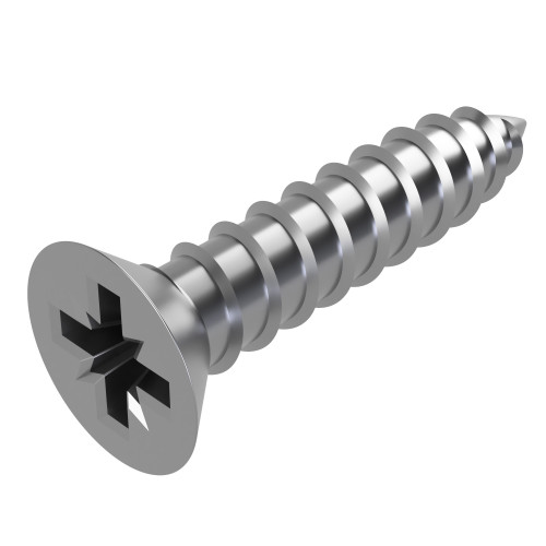 3.5mm x 38mm Pozi Countersunk Self Tapping Screw DIN 7982CZ - A4 | Vital Parts