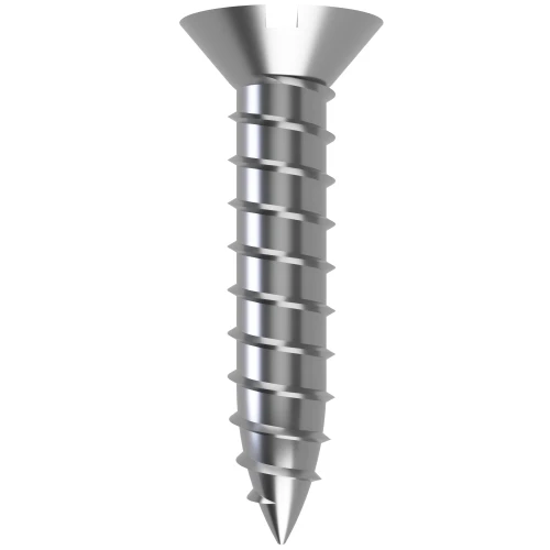 3.5mm x 25mm Slot Countersunk Self Tapping Screw DIN 7972C
