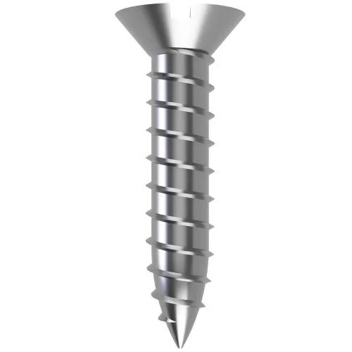 4.2mm x 9.5mm Slotted Countersunk AB Self Tapping Screw (DIN 7982C) | A2 Stainless Steel
