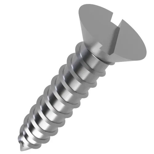 4.8mm x 32mm Slotted Countersunk AB Self Tapping Screw (DIN 7982C) | A2 Stainless Steel