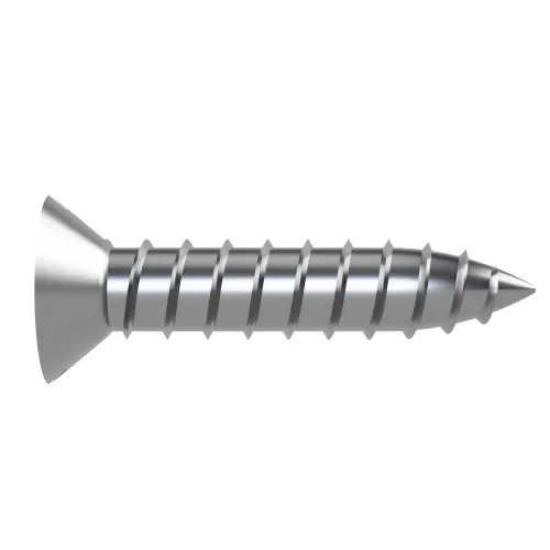 4.8mm x 38mm Slotted Countersunk AB Self Tapping Screw (DIN 7982C) | A2 Stainless Steel