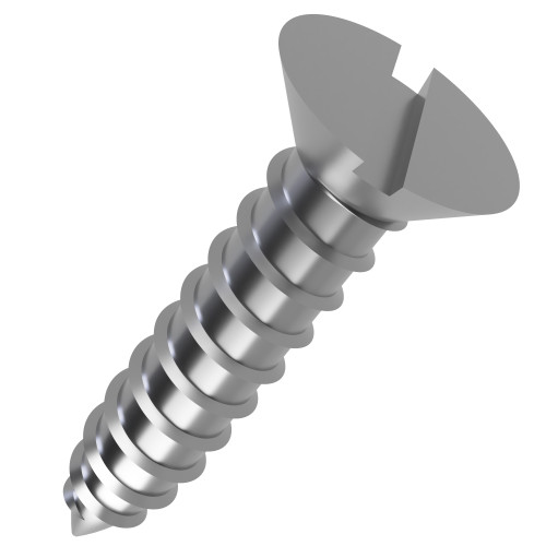 5.5mm x 22mm Slotted Countersunk AB Self Tapping Screw (DIN 7982C) | A2 Stainless Steel