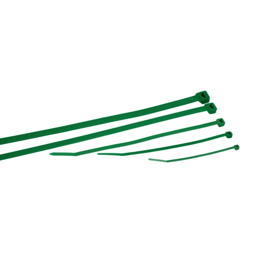 762mm Green Cable Ties (227mm Max Bundle) - 2mm Thick x 9mm Wide | 100pk
