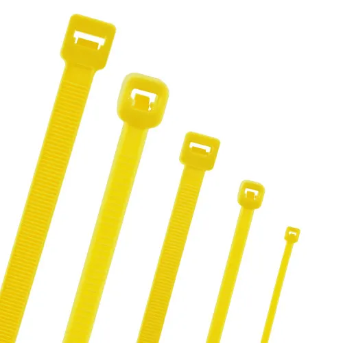 762mm Yellow Cable Ties (227mm Max Bundle) - 2mm Thick x 9mm Wide | 100pk