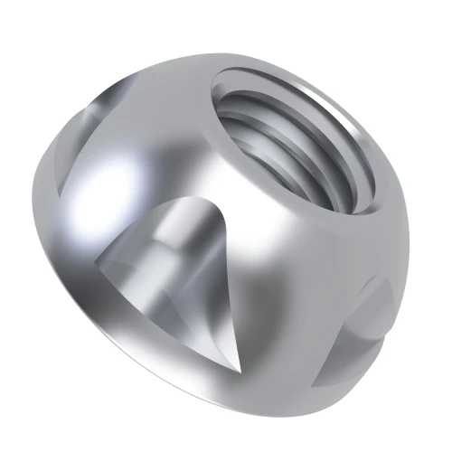 Kinmar® Nut - M12 Hardened Steel - Bright Zinc Plated - Removable