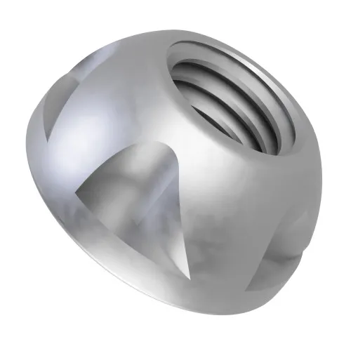 M10 Kinmar® Removable Security Nut (2-Way) | Case Hardened Class 10 Geomet 500 Steel