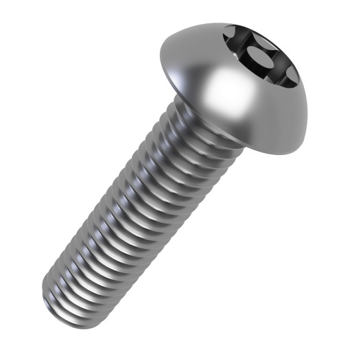 5-Lobe Pin Button Security Screw - A4 Stainless | M5 x 20mm