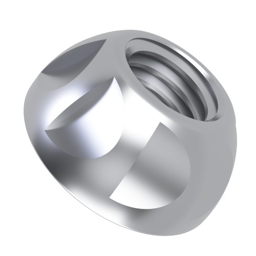 Kinmar® Security Nut - Permanent | M6 - Hardened Steel - BZP