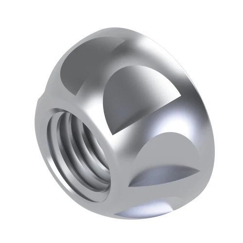 Kinmar® Security Nut - Permanent | M8 - Hardened Steel - BZP