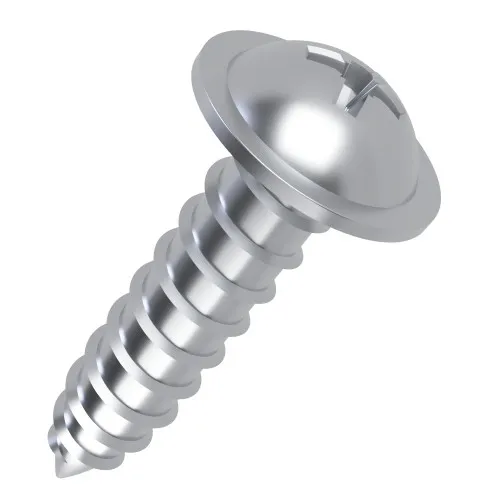 2.9mm x 19mm Flanged AB Self Tapping Screw (BS 4174) | BZP Steel