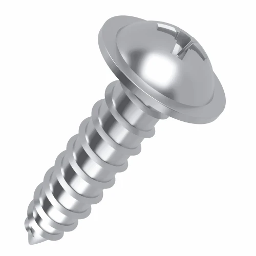 2.9mm x 19mm Pozi Flange AB Self Tapping Screw BS 4174 - Zinc Plated Steel | Vital Parts
