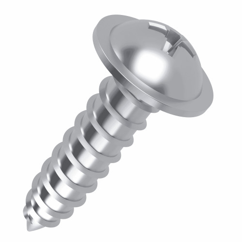 3.5mm x 8mm Pozi Flange AB Self Tapping Screw BS 4174 - Zinc Plated Steel | Vital Parts