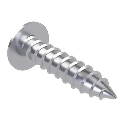3.5mm x 8mm Flanged AB Self Tapping Screw (BS 4174) | BZP Steel