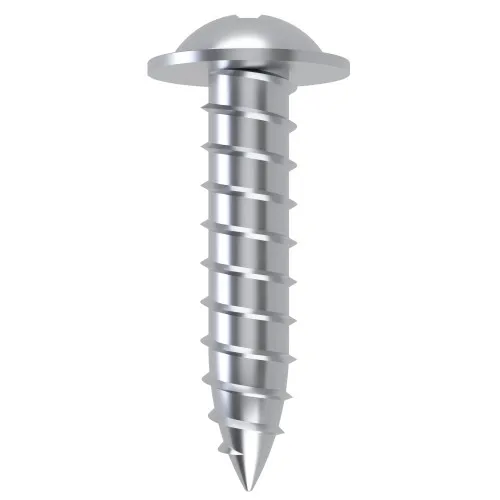 4.8mm x 9.5mm Pozi Flange AB Self Tapping Screw BS 4174 - Zinc Plated Steel