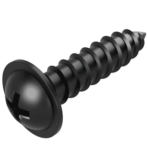 3.5mm x 19mm Pozi Flange AB Self Tapping Screw BS 4174 - Black Zinc | Vital Parts