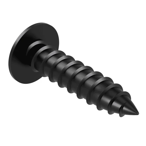 4.8mm x 16mm Pozi Flange AB Self Tapping Screw BS 4174 - Black Zinc | Vital Parts