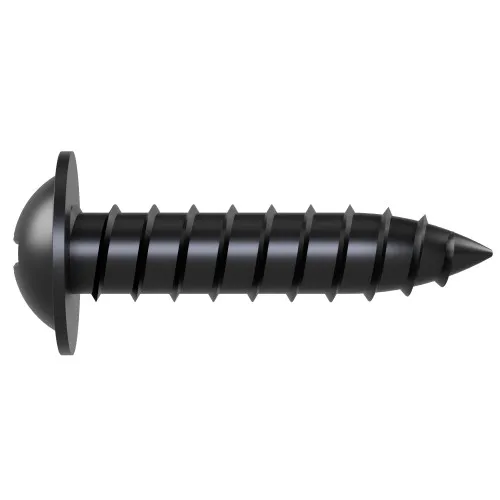 5.5mm x 16mm Flanged AB Self Tapping Screw (BS 4174) | Black Zinc Steel