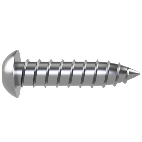 4.8mm x 38mm Security 5-Lobe Pin Button Head AB Self Tapping Screw | Marine Grade A4-70 Stainless Steel