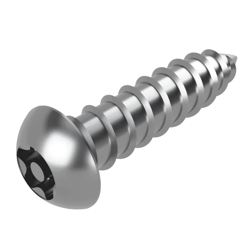5-Lobe Pin Button Security Self Tapper - A4 Stainless | 4.8mm x 38mm