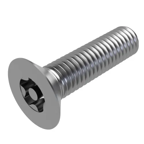 M8 x 25mm 5-Lobe Countersunk Security Screw (2-Way Tamper Proof) | Marine Grade A4 Stainless Steel