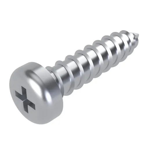 3.9mm x 9.5mm Phillips Pan Head AB Self Tapping Screw (DIN 7981CH) | BZP Steel