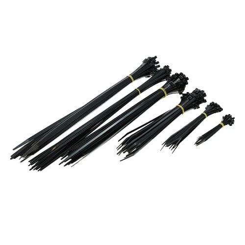Black Cable Tie Kit | 200pc