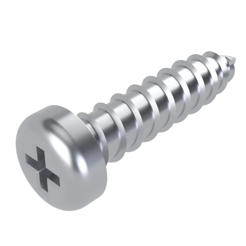 3.5mm x 38mm Phillips Pan Self Tapping Screw DIN 7981CH - BZP | Vital Parts