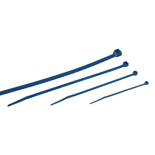 380mm Metal Detectable Cable Ties (110mm Max Bundle) - 4.5mm Wide - 20kg Tensile Strength | 100pk