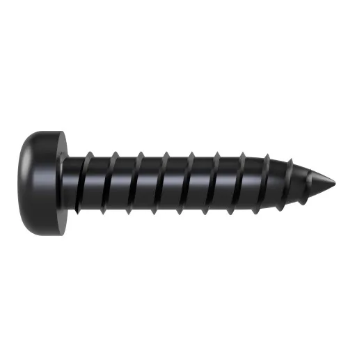3.5mm x 16mm Phillips Pan Head AB Self Tapping Screw (DIN 7981CH) | Black Zinc Steel