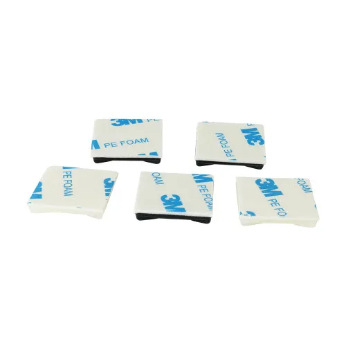 28.6mm x 28.6mm Black Self Adhesive Cable Tie Mounts (4.8mm Max Cable) | 100pk