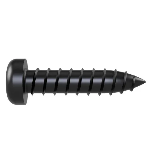 4.2mm x 25mm Pozi Pan Head AB Self Tapping Screw (DIN 7981CZ) | Black Zinc Steel