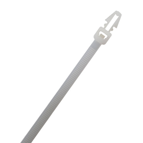 203mm Natural Push Mount Cable Ties (50mm Max Bundle) - 4.8mm Wide | 100pk