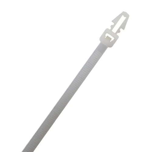 203mm Natural Push Mount Cable Ties (50mm Max Bundle) - 4.8mm Wide | 100pk
