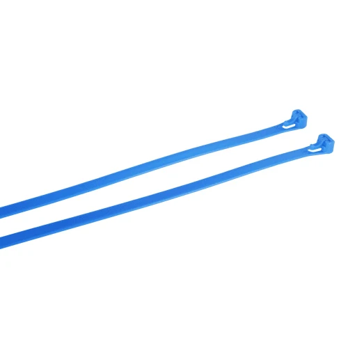 Blue Reusable Cable Ties for Cable Management