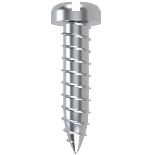 2.9mm x 25mm Slotted Pan Head AB Self Tapping Screw (DIN 7971C) | BZP Steel