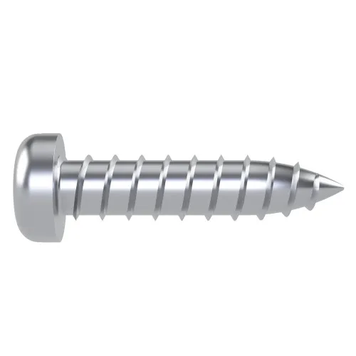 4.2mm x 19mm Slotted Pan Head AB Self Tapping Screw (DIN 7971C) | BZP Steel