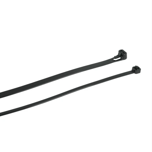 Black Reusable Cable Ties for Cable Management