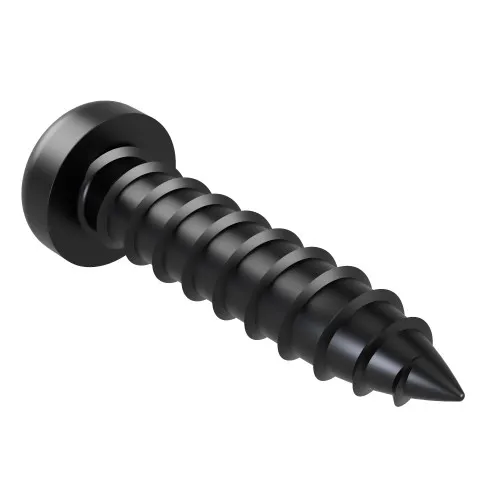 3.5mm x 25mm Torx Pan Head AB Self Tapping Screw (DIN 7981C) | Black Zinc Steel