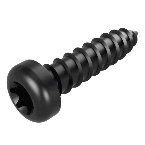 3.5mm x 19mm Torx Pan Head AB Self Tapping Screw (DIN 7981C) | Black Zinc Steel