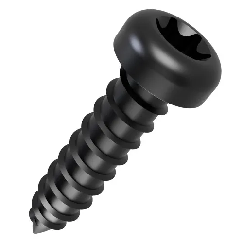 4.2mm x 19mm Torx Pan Head AB Self Tapping Screw (DIN 7981C) | Black Zinc Steel