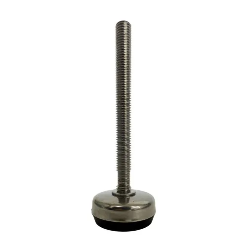 M12 x 230mm Stainless Steel Adjustable Foot - 40mm Base | Hygienic