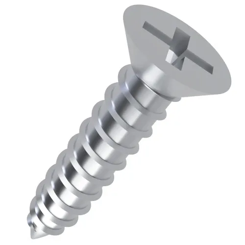 5.5mm x 13mm Phillips Countersunk Self Tapping Screw DIN 7982CH - BZP